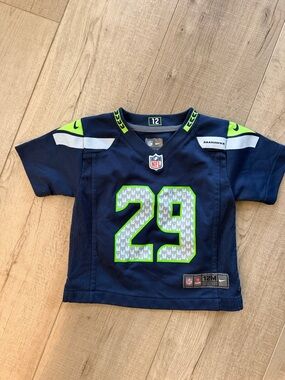 Nike Kids Navy & Neon Green Football Jersey #29